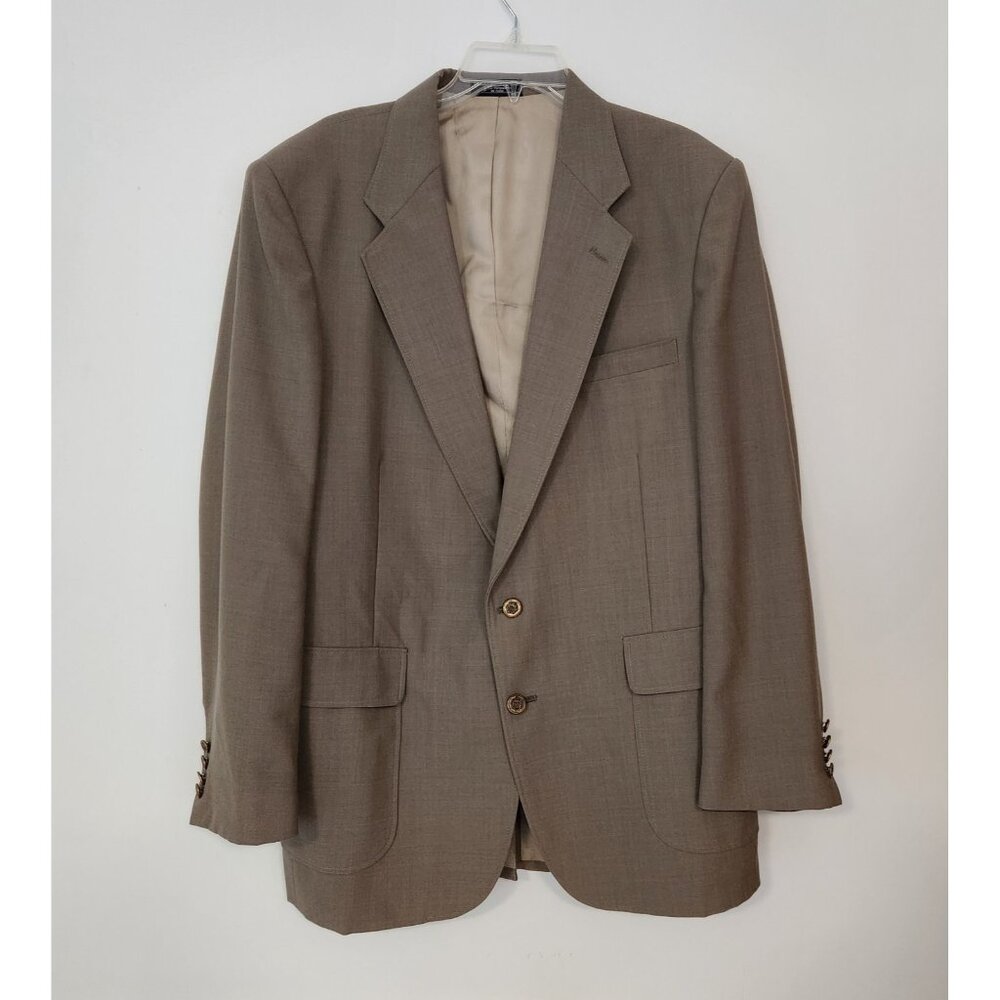 Vintage Arnold Palmer Mens Tan Blazer Sport‎ Coat Jacket 44L EUC